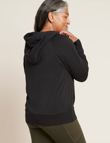Boody Women´s Weekend Zip-up Hoodie Sort | Str. S fra Boody på Mecindo.dk