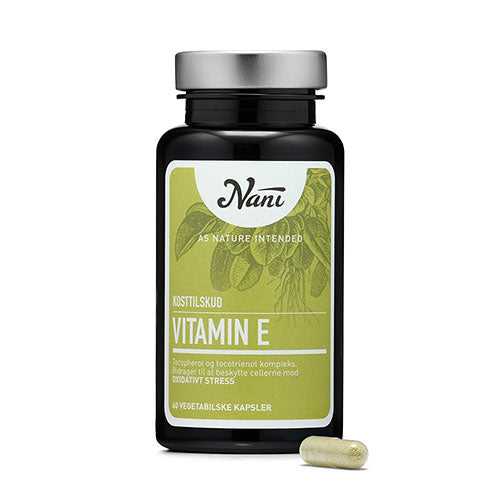 Nani E-vitamin Food State | 60 kapsler fra Nani på Mecindo.dk