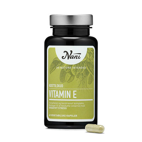 Nani E-vitamin Food State | 60 kapsler fra Nani på Mecindo.dk