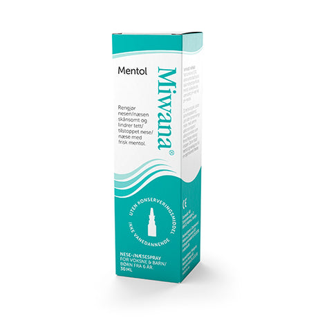 Miwana Naesespray Saltvand Mentol | 30 ml fra Miwana på Mecindo.dk