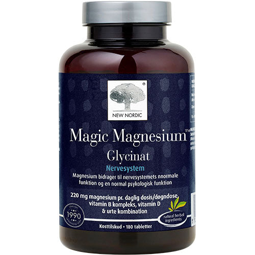 New Nordic Magic Magnesium Glycinat | 180 TAB fra New Nordic på Mecindo.dk