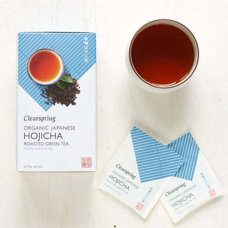 Clearspring Japansk Hojicha Te (Bancha Blad Te) Økologisk | 20 br fra Clearspring på Mecindo.dk