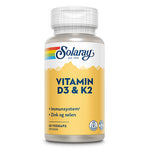Solaray Vitamin D3 & K2 | 60 kapsler