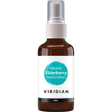 Viridian Nutrition Elderberry Throat Spray (Halsspray) Ø | 50 ml fra Viridian Nutrition på Mecindo.dk