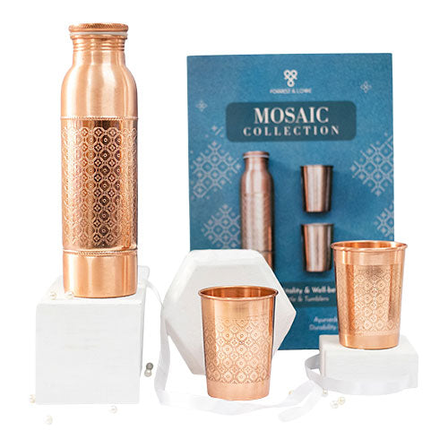Forrest & Love Kobber Gavesaet Mosaic (1x900ml+2x300ml) Fra Forrest & Love fra Forrest & Love på Mecindo.dk