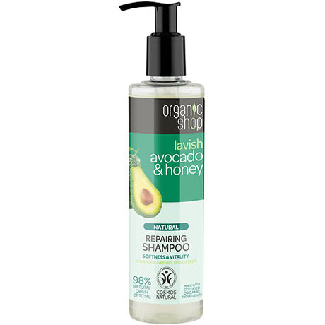 Organic Shop Reparing Shampoo - Avocado & Honey | 280 ML fra Organic Shop på Mecindo.dk