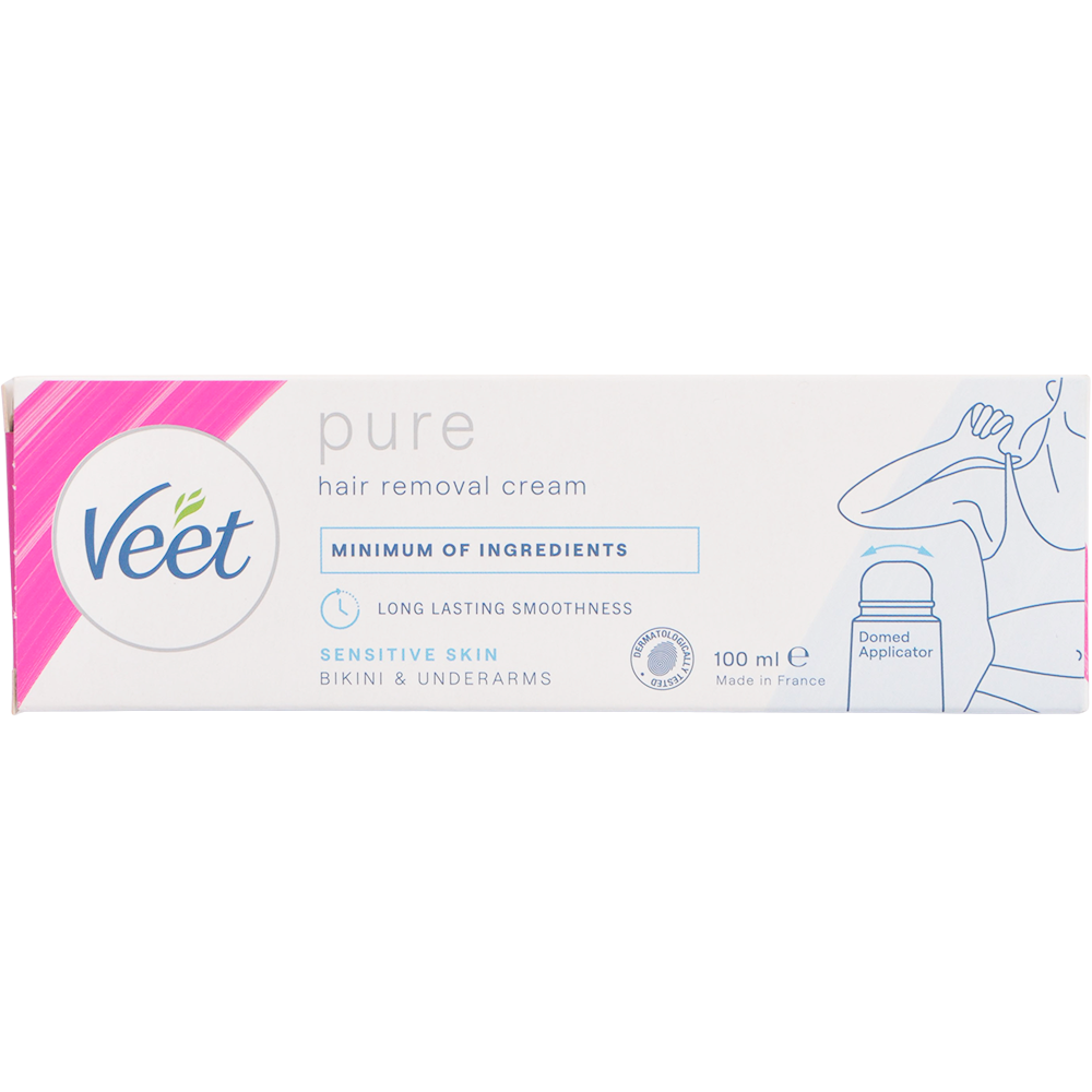 Veet Pure Hair Removal Cream Sensitive Skin Bikini & Underarm.