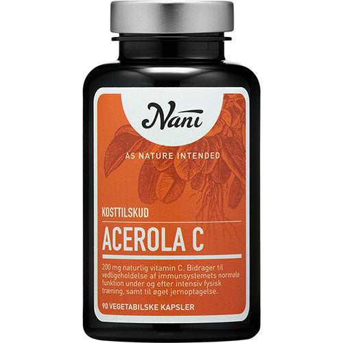Nani Acerola C-vitamin | 90 kapsler fra Nani på Mecindo.dk