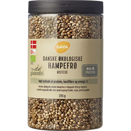 DAVA Ristede Hampefrø Økologisk | 225 gr fra DAVA på Mecindo.dk