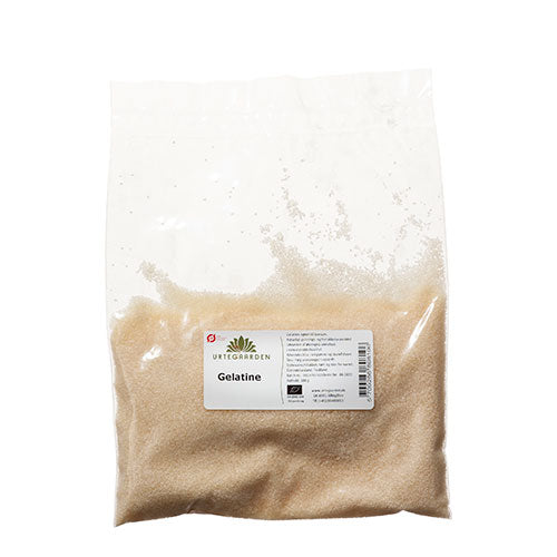 Urtegaarden Gelatine Økologisk | 100 gr fra Urtegaarden på Mecindo.dk