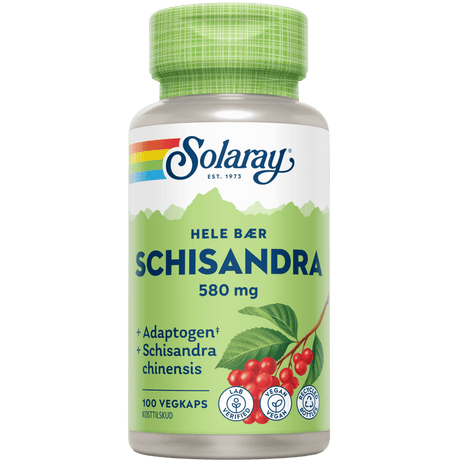 Solaray Schisandra 580 Mg | 100 kapsler