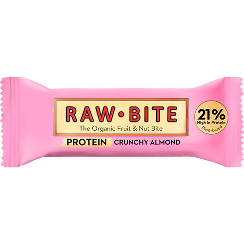 RawBite Protein Crunchy Almond Økologisk | 45 gr fra RawBite på Mecindo.dk