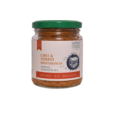 Rømer Smørepålaeg Chili & Tomato Miditerranean Økologisk | 200 gr fra Rømer på Mecindo.dk