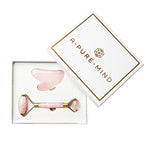 A Pure Mind Gaveæske Ansigtsrulle Samt Sten I Rosa Kvarts