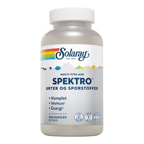 Solaray Spektro Multi-vita-min | 300 kapsler fra Solaray på Mecindo.dk
