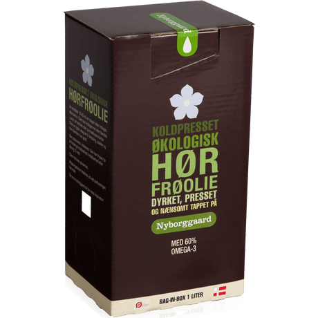 Nyborggaard Hørfrøolie Koldpresset Økologisk | 1 liter