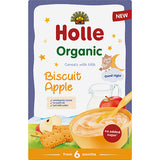 Holle Fuldkornsgrød med mælk, kiks og æble Økologisk | 250 gr fra Holle på Mecindo.dk