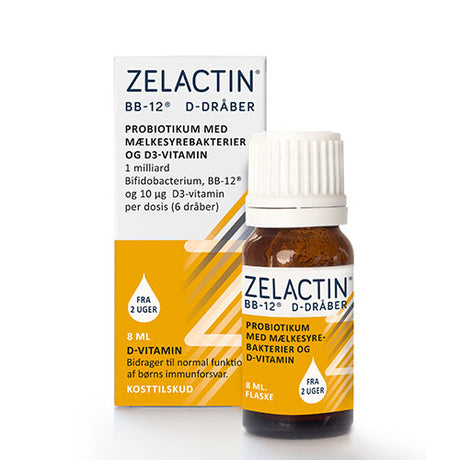 Zelactin D-dråber m. BB-12 | 8 ml fra Mecindo.dk på Mecindo.dk