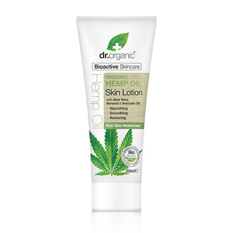 Dr. Organic Hemp Oil Skin Lotion | 200 ml fra Dr. Organic på Mecindo.dk