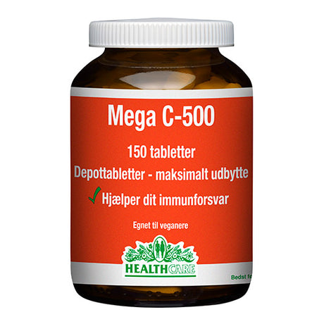 HealthCare Health Care Mega C 500 Mg | 150 Tabl. fra HealthCare på Mecindo.dk