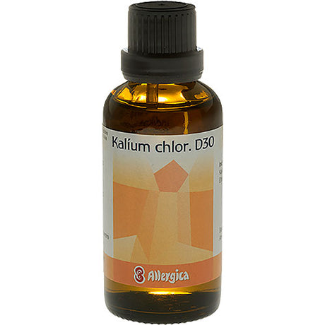 Allergica Kalium Chlor. D30 Cellesalt 4 | 50 ml fra Allergica på Mecindo.dk