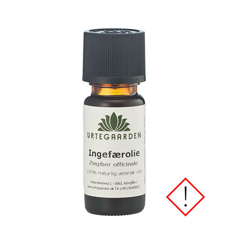 Urtegaarden Ingefaerolie | 10 ml fra Urtegaarden på Mecindo.dk
