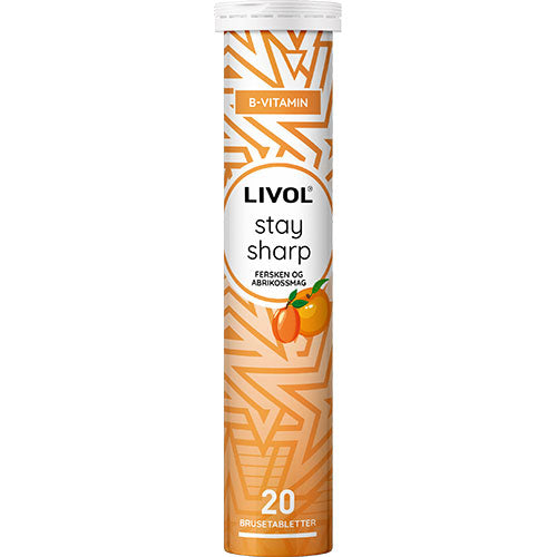 Livol Stay sharp, fersken og abrikossmag | 20 Tabl. fra Livol på Mecindo.dk