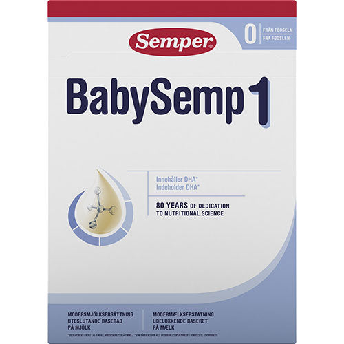 Semper Babysemp 1 Modermaelkserstatning 0 - 6 Mdr. | 800 gr fra Semper på Mecindo.dk