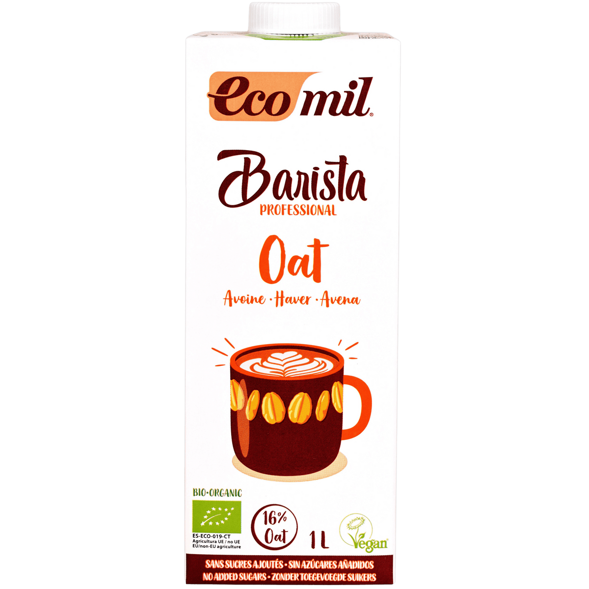 Ecomil Havredrik Barista Ø | 1 liter fra Ecomil på Mecindo.dk