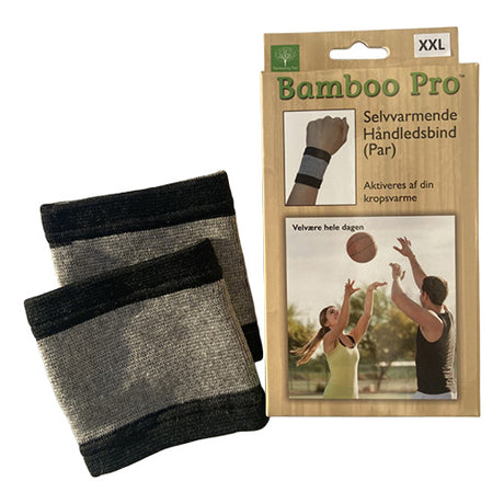 Bamboo Pro Håndledsbind, Selvvarmende | Str. XXL fra Bamboo Pro på Mecindo.dk