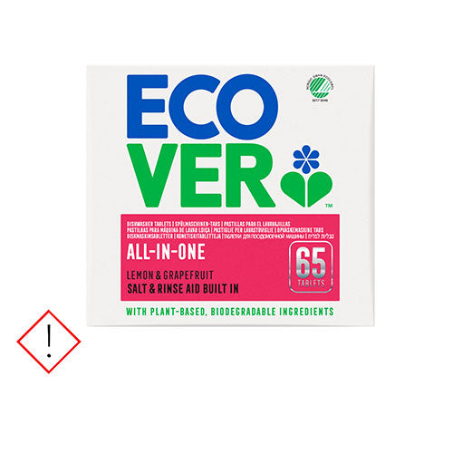Ecover Opvasketabs All In One | 65 Tabl. fra Ecover på Mecindo.dk