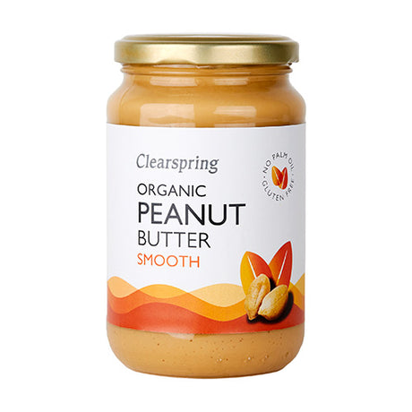 Clearspring Peanutbutter Smooth Økologisk | 170 gr fra Clearspring på Mecindo.dk