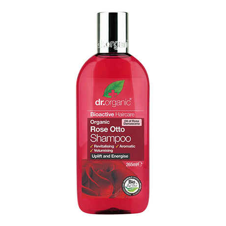 Dr. Organic Shampoo Rose Otto | 265 ml fra Dr. Organic på Mecindo.dk