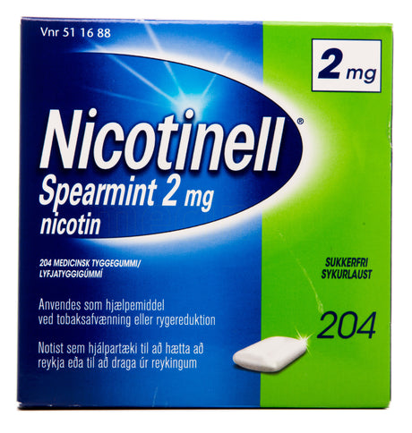 Nicotinell Spearmint, 2 mg, 204 stk.