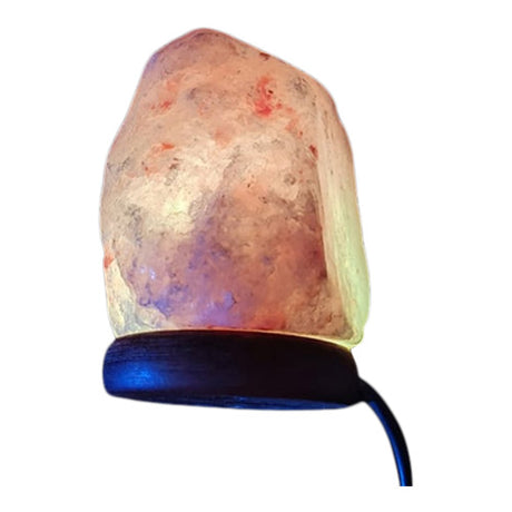Himalaya Salt Lampe Pink Usb M. Skiftende Farver 500-1000g fra Mecindo.dk på Mecindo.dk