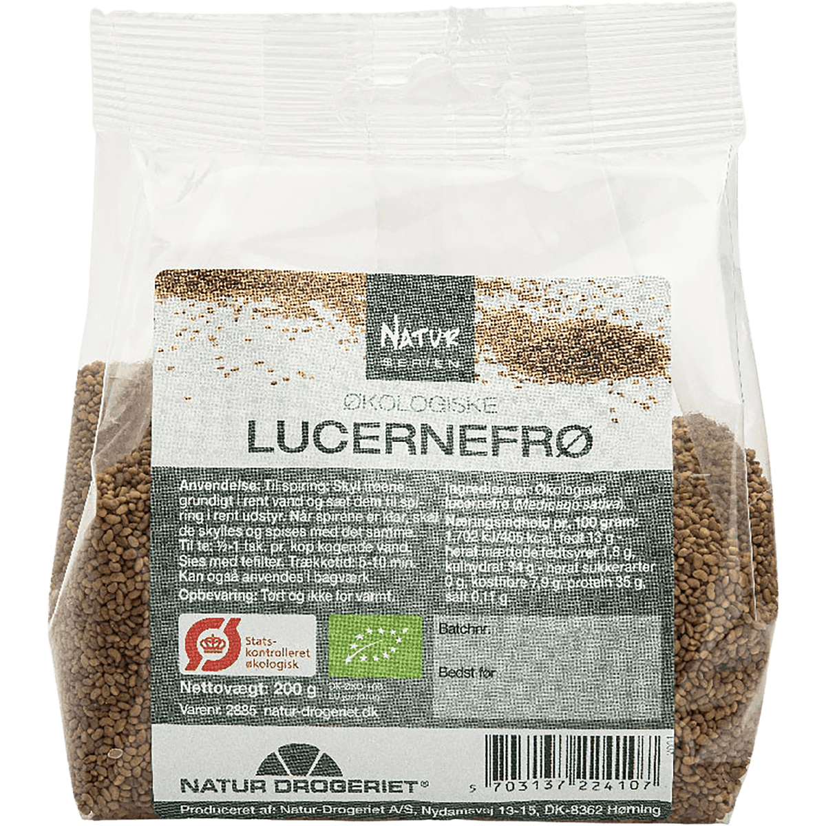 Natur-Drogeriet Lucernefrø Økologisk | 200 g