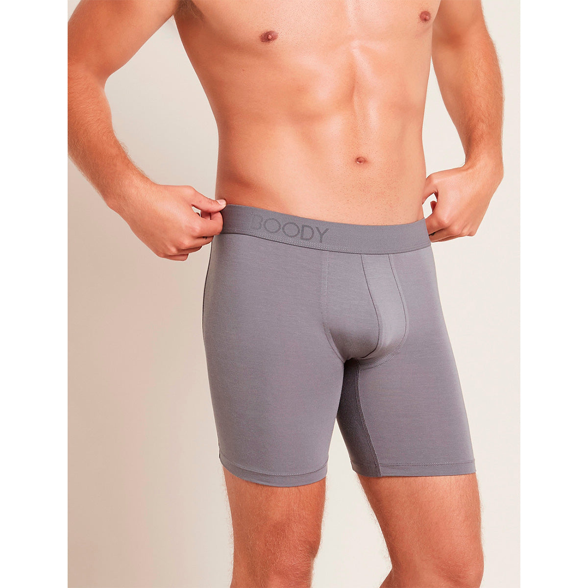 Boody Men´s Everyday Longer Boxers Ash | Str. M fra Boody på Mecindo.dk