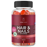 Vita Yummy Hair & Nails Peach | 60 gummies fra Vita Yummy på Mecindo.dk