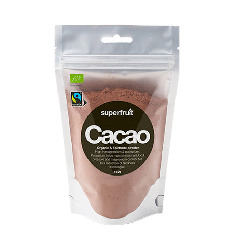 Superfruit Cacao Pulver Raw Økologisk | 150 gr fra Superfruit på Mecindo.dk