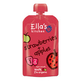 Ellas Kitchen Babymos jordbaer & aeble 4 mdr Økologisk | 120 gr fra Ellas Kitchen på Mecindo.dk