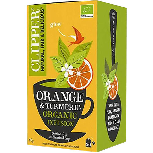 Clipper Urtete Med Appelsin & Gurkemeje Økologisk | 20 br fra Clipper på Mecindo.dk