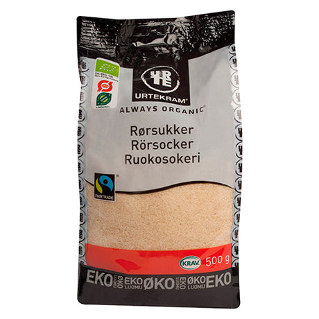 Urtekram Rørsukker Fairtrade Økologisk | 500 gr fra Urtekram på Mecindo.dk