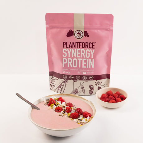 Plantforce Synergy Protein Baer | 400 gr fra Plantforce på Mecindo.dk