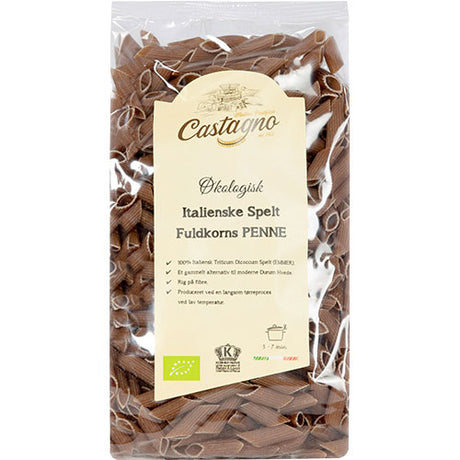 Castagno Spelt Penne/rør Fuldkorn Økologisk | 500 gr fra Castagno på Mecindo.dk