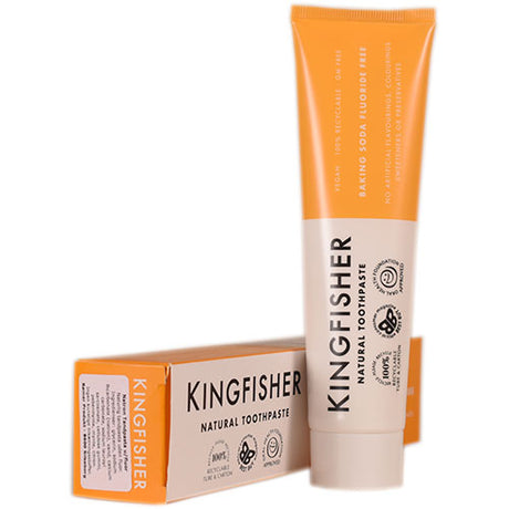 Kingfisher Toothpaste Tandpasta med Natron uden fluor. | 100 ML fra Kingfisher Toothpaste på Mecindo.dk