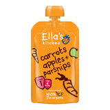 Ellas Kitchen Babymos gulerod, aeble og pastinak 4 mdr Økologisk | 120 gr fra Ellas Kitchen på Mecindo.dk