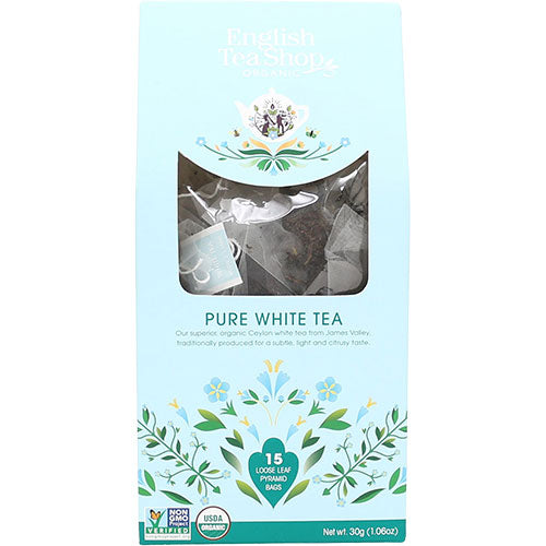 English Tea Shop Pure White Tea, Økologisk | 15 br fra English Tea Shop på Mecindo.dk