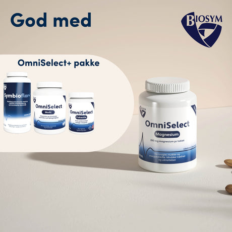 Biosym Omniselect Magnesium | 100 Tabl. fra Biosym på Mecindo.dk