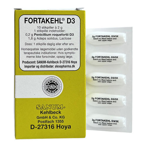 Sanum Fortakehl Stikpiller D3 fra Sanum på Mecindo.dk