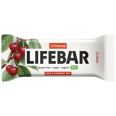 Lifebar Kirsebaer Raw Økologisk | 40 gr fra Lifefood på Mecindo.dk